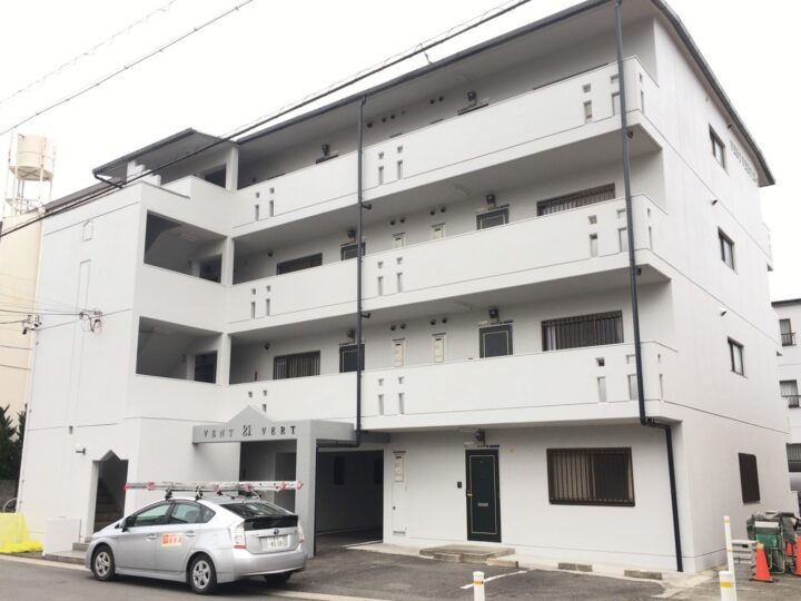 一宮市　Ｖアパート様Ｂ棟　外壁塗装・屋根塗装