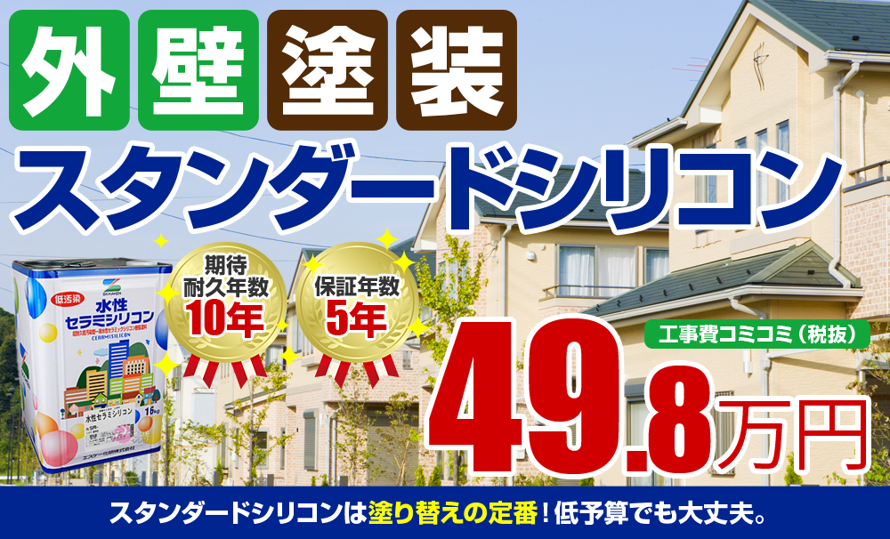 スタンダードシリコン塗装 49.8万円