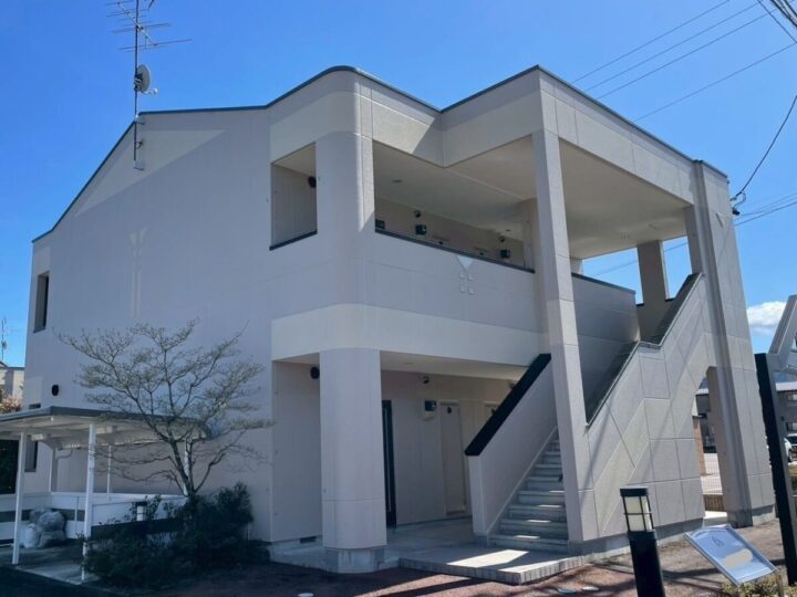 高山市　ＥアパートＡ棟様　外壁塗装・防水工事