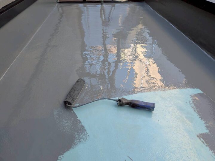 エントランス上防水工事⑦