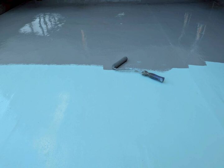 エントランス上防水工事⑧