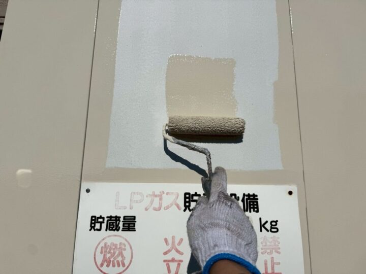 LPガス倉庫塗装③