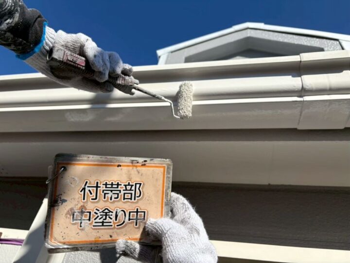 軒樋塗装①