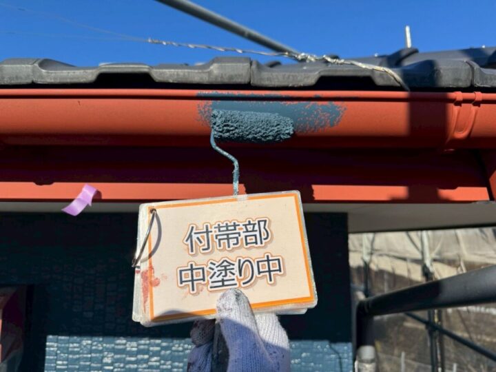 軒樋塗装①