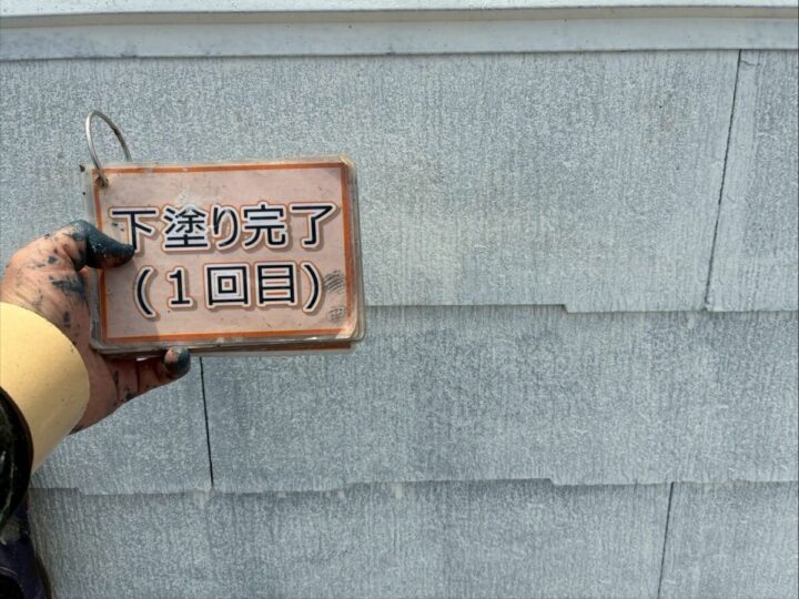 小屋屋根塗装①