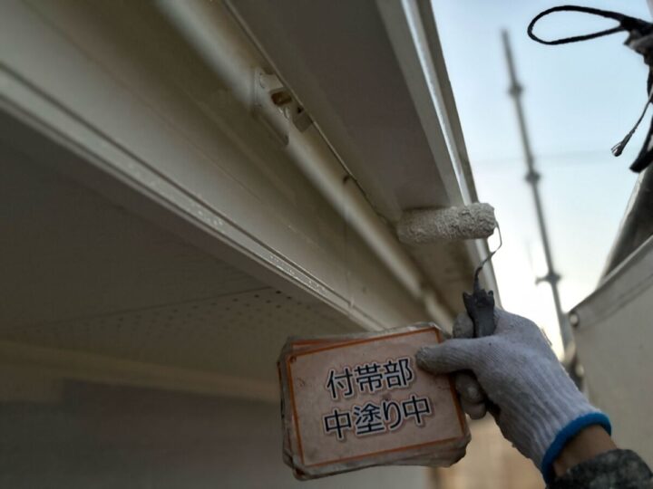 軒樋塗装①