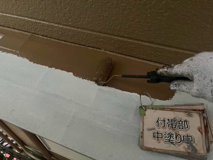 庇塗装③