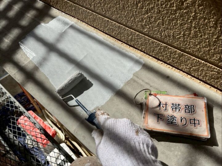 庇塗装②