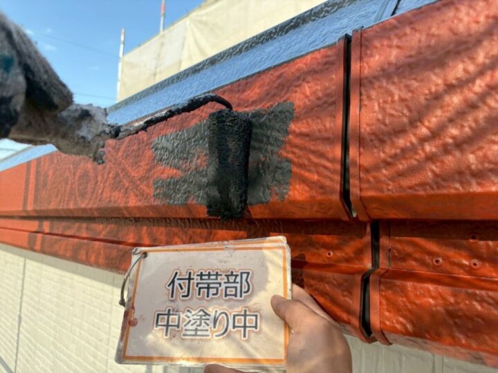 パラペット塗装②