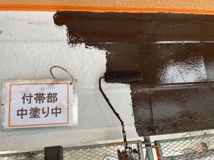 庇塗装②