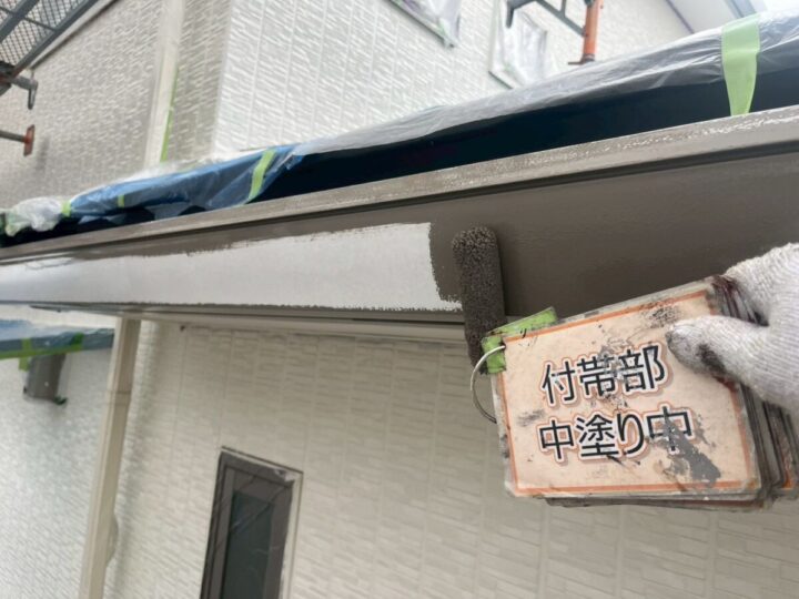 軒樋塗装②