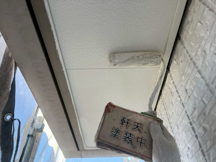 軒天塗装②