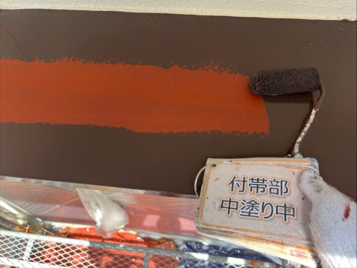 庇塗装③
