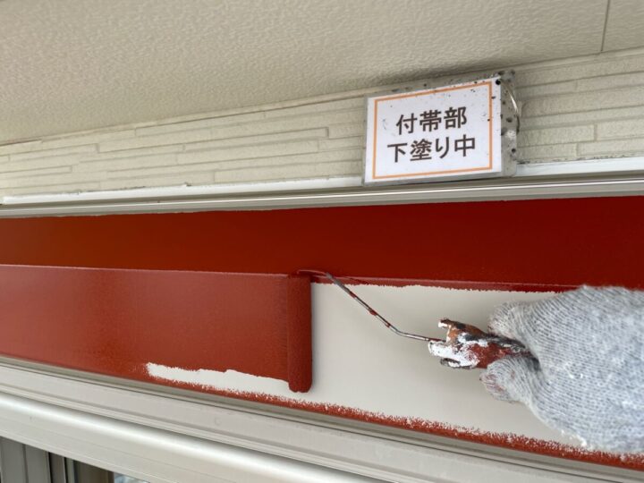 シャッターボックス塗装①