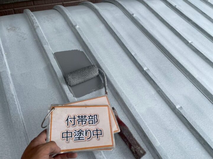 駐輪場塗装③