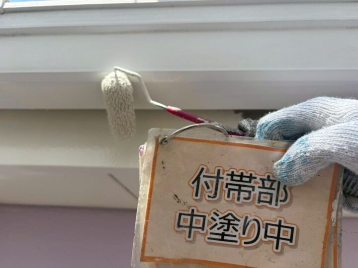 軒樋塗装①