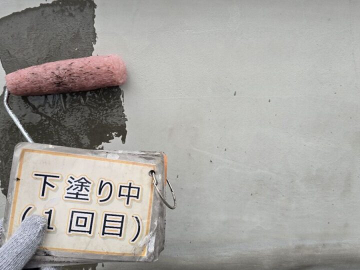 パラペット塗装①