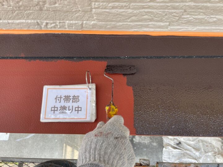庇塗装②
