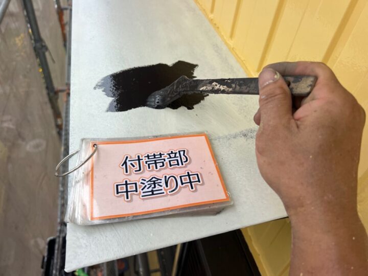 庇塗装②